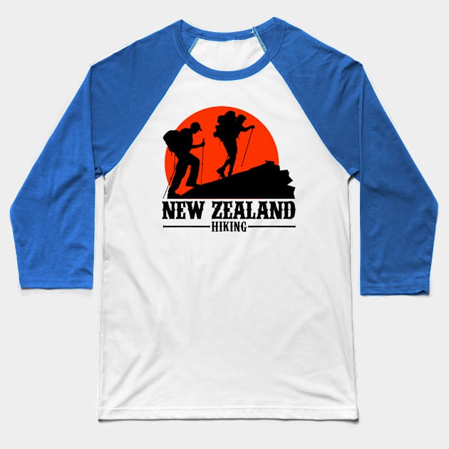 New Zealand hiking trip gifts. Perfect present for mom girlfriend mother boyfriend dad father friend him or her Baseball T-Shirt by SerenityByAlex